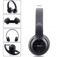 Casti wireless P47, Bluetooth 5.0, stereo, microfon, radio