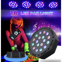 Bec RGB cu 18 sau 36 LED-uri, cu joc de lumini si telecomanda, pentru evenimente, club, disco, E27