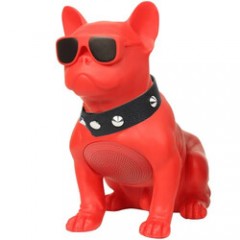 Boxa Portabila Bulldog, Negru/Rosu Cu Bluetooth, Cititor USB, Card, Radio Si Microfon 20 x 20 x 14 c