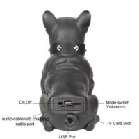 Boxa Portabila Bulldog, Negru/Rosu Cu Bluetooth, Cititor USB, Card, Radio Si Microfon 20 x 20 x 14 c