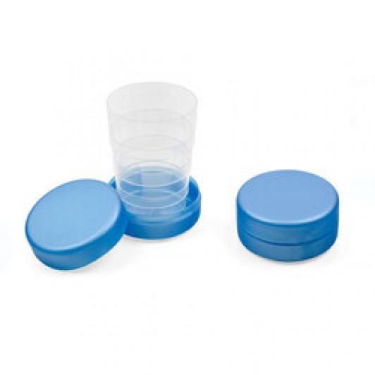 Set 6 x Pahar Pliabil din Plastic cu capac, 145ml