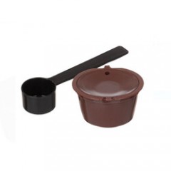 Capsula Cafea Reutilzabila de Tip Dolce Gusto sau Nespresso si Lingura Masurare, 2 bucati
