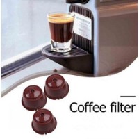 Capsula Cafea Reutilzabila de Tip Dolce Gusto sau Nespresso si Lingura Masurare, 2 bucati