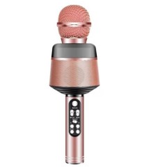 Microfon 5 In 1, Difuzor Cu Functie De Lumina LED Recorder, Karaoke