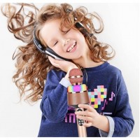 Microfon 5 In 1, Difuzor Cu Functie De Lumina LED Recorder, Karaoke