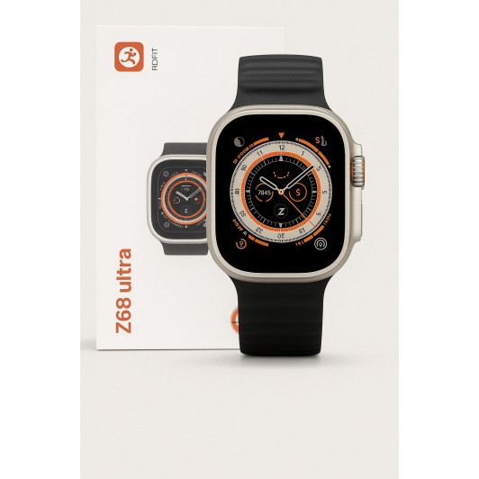 Smartwatch Z68 Ultra – Ecran HD, 100+ Exerciții, Monitorizare Cardiacă, Somn, Compatibil iOS/Android