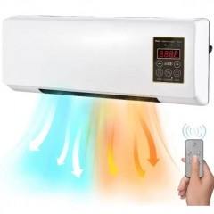Racitor de aer portabil 2 in 1, 1800W, termostat electronic, display LED, timer, functii de racire