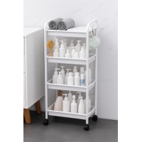 Raft organizator cu roti si 4 rafturi