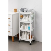Raft organizator cu roti si 4 rafturi