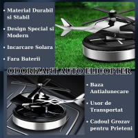 Odorizant auto cu incarcare solara, baza antiderapanta, Ulei parfumat si pipeta incluse