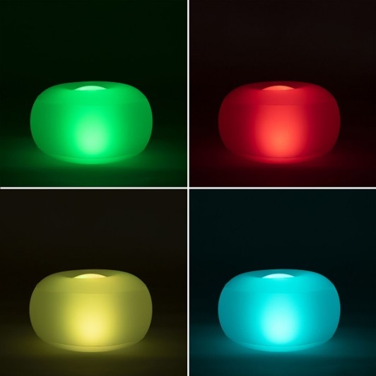 Scaun Gonflabil cu LED Multicolor și Telecomandă