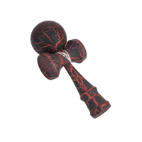 Kendama Profesionala, din lemn, design artistic cu finisaj fulger, 18 cm, diverse culori