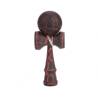 Kendama Profesionala, din lemn, design artistic cu finisaj fulger, 18 cm, diverse culori