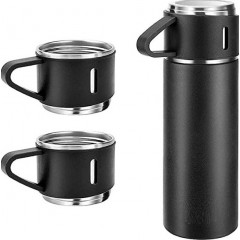 Set 4 piese: Termos 500 ml + 3 cesti, otel inoxidabil