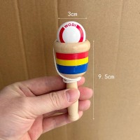 Kendama Mini din Lemn 9.5cm, cu Bila pe Sfoara
