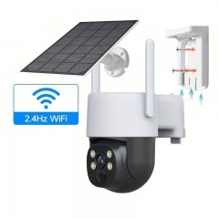 Camera de Supraveghere WiFi cu panou Solar, 4MP + Card de memorie 32gb CADOU