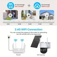 Camera de Supraveghere WiFi cu panou Solar, 4MP + Card de memorie 32gb CADOU