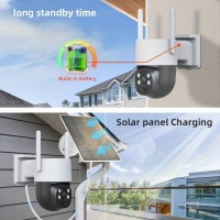 Camera de Supraveghere WiFi cu panou Solar, 4MP + Card de memorie 32gb CADOU