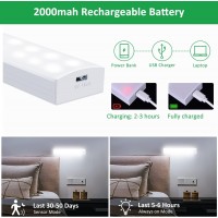 Lampa LED Portabila cu Senzor de Miscare, Lumina Rece, Reincarcare USB si Suport Magnetic