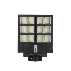Lampa Solara Stradala Dubla Jortan, 600W – Cu Telecomanda si Suport Metalic pentru Iluminare Maxima