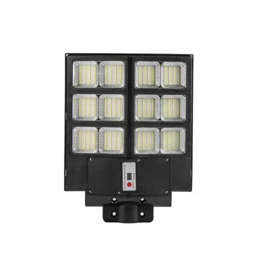 Lampa Solara Stradala Dubla Jortan, 600W – Cu Telecomanda si Suport Metalic pentru Iluminare Maxima