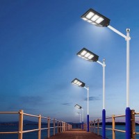 Lampa Solara Stradala Dubla Jortan, 600W – Cu Telecomanda si Suport Metalic pentru Iluminare Maxima