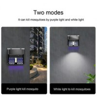 Lampa Solara Cu Senzor De Miscare Si Lampa UV Impotriva Tantarilor