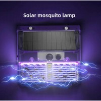 Lampa Solara Cu Senzor De Miscare Si Lampa UV Impotriva Tantarilor