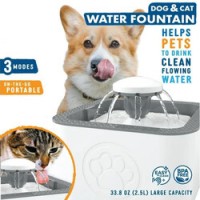Fantana de apa pentru animale de companie, 2,5 litri, distribuitor de apa, pentru pisici si caini mi