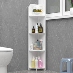 Etajera de colt pentru baie sau bucatarie, cu 4 polite, 120cm