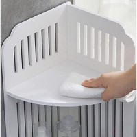 Etajera de colt pentru baie sau bucatarie, cu 4 polite, 120cm