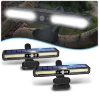 Lampa LED Solara, rezistenta la apa, Senzor de Miscare, prindere cu clip sau in perete