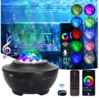 Proiector lumini LED Galaxie stele multicolore, cu telecomanda, port USB si bluetooth pentru muzica