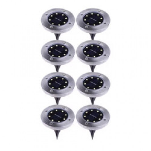 Set 8 x Lampa Solara Tip Spot, Pentru Gradina, Rezistent La Apa Si Interperii