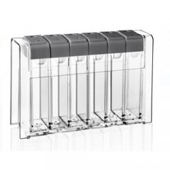 Set Recipiente pentru Condimente din Plastic Transparente Capac Gri – 6buc