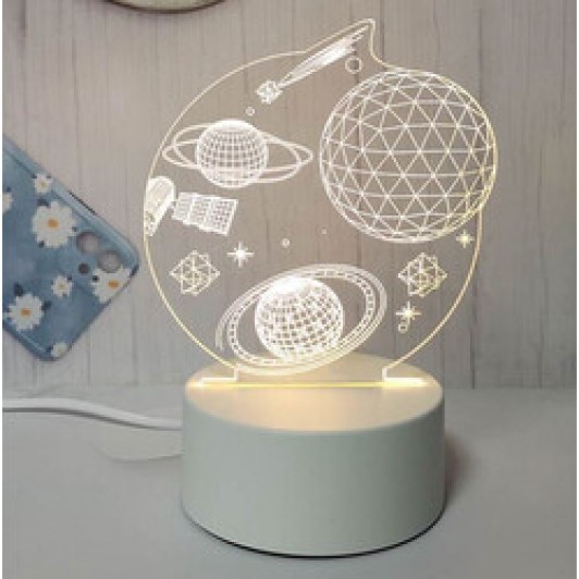 Lampa de Veghe 3D Spatiu cu USB