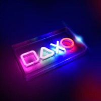 Lampa LED Neon Colorata Gamer 23×12.7cm