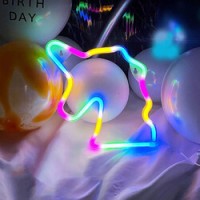 Lampa LED Neon Unicorn Multicolor cu USB 22x22cm