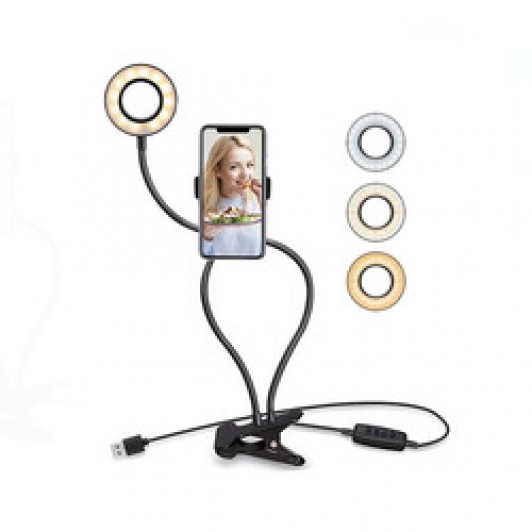 Suport Telefon Mobil Ring Light LED cu Lumina pentru Fotografii 12 W