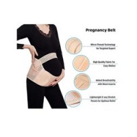 Centura abdominala gravide, din 3 piese pentru perioada prenatala, prindere velcro