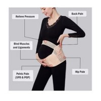 Centura abdominala gravide, din 3 piese pentru perioada prenatala, prindere velcro