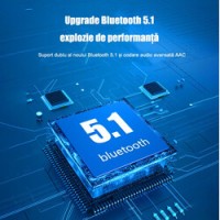 Casti Bluetooth fara fir, TG01, calitate sunet HD, control tactil