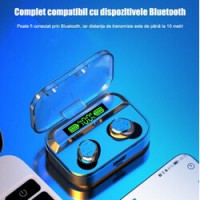 Casti Bluetooth fara fir, TG01, calitate sunet HD, control tactil