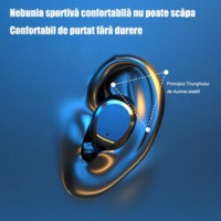Casti Bluetooth fara fir, TG01, calitate sunet HD, control tactil