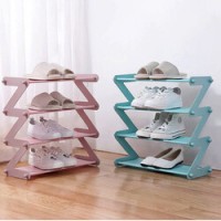 Suport pentru pantofi Z-Shape Shoe Rack, 4 rafturi