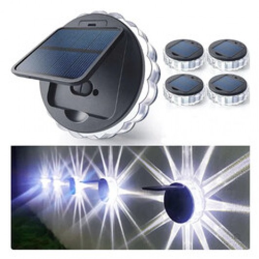 Set 4 lampi solare LED model STAR, senzor de lumina