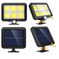 Lampa solara cu 120 LED-uri, senzor de miscare, impermeabila, 1200mAh