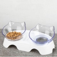 Bol dublu pentru hranire caini sau pisici, Duo Pet, dimensiune 29.5cm x 15cm