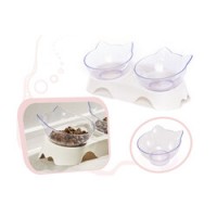 Bol dublu pentru hranire caini sau pisici, Duo Pet, dimensiune 29.5cm x 15cm