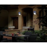 Set 4 x Lampa solara cu 20 leduri senzor de lumina si senzor de prezenta
